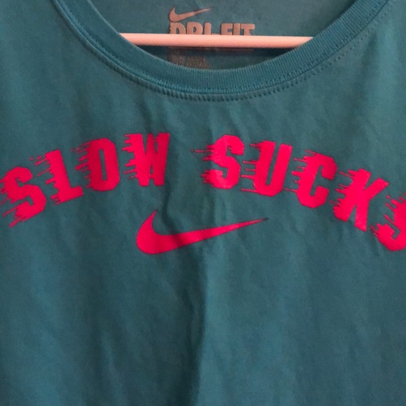 Nike T-Shirt - Slow Sucks - Picture 3 of 3